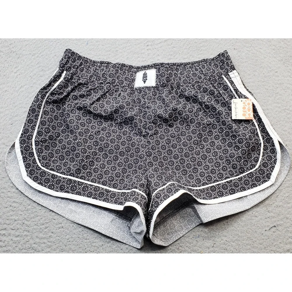 Free People Movement Varsity Blues Shorts Women XL Multi Starburst Geo OB1778609
